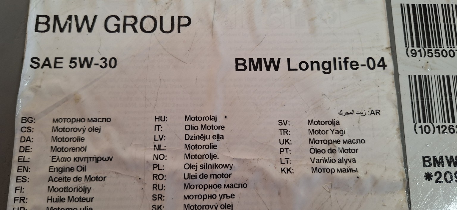 Gyári BMW motorolaj